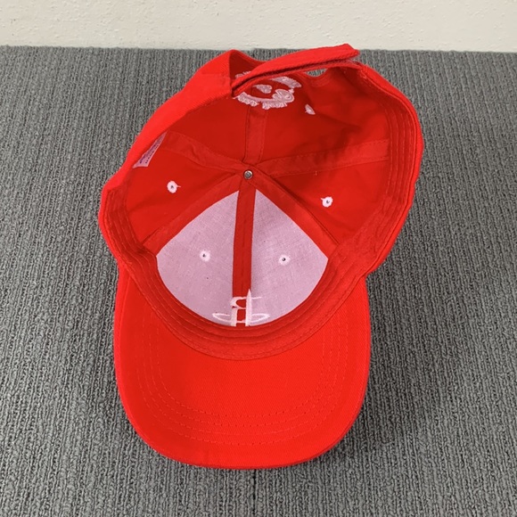NBA Houston Rockets Hat Men's Adjustable Red White Embroidered Strapback Cap - Picture 9 of 12